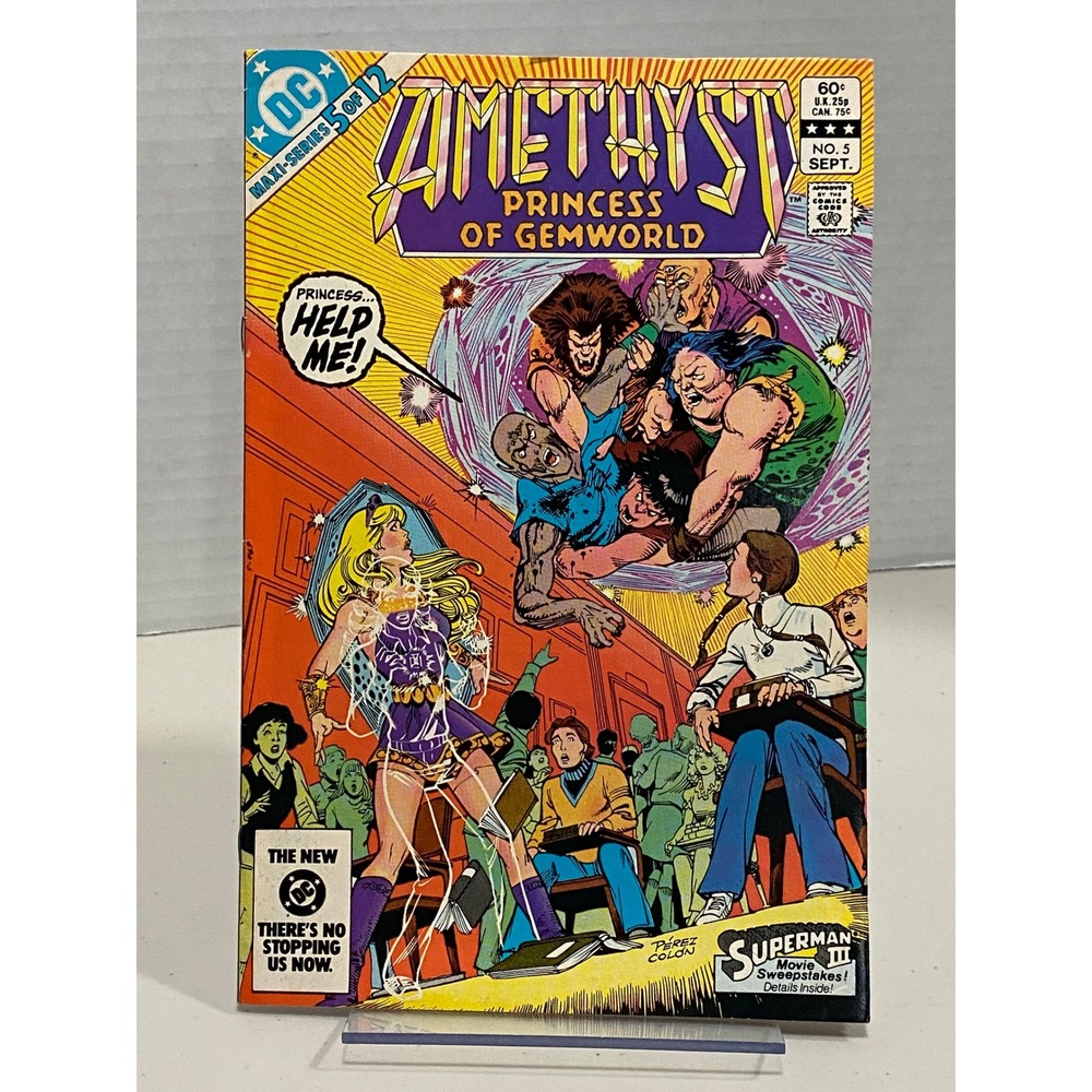 DC Amethyst Princess of Gemworld No 5 Comic 1983